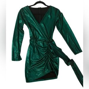 Green Metallic Dress